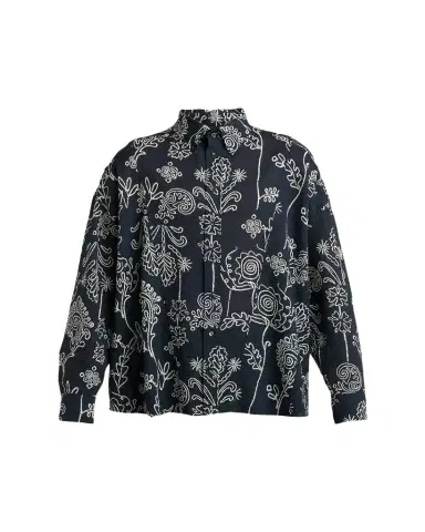 Giorgio Armani Men's Textured Cotton Linework Button-Down Shirt | Thumbnail 1