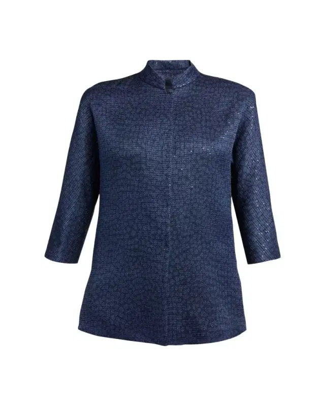 Sequined Single-Breasted Blazer