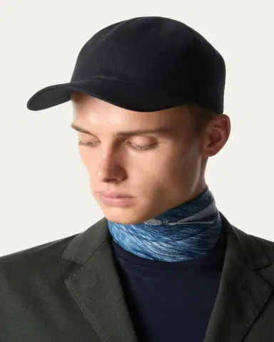 Loro Piana Men's Ivy Linen Six-Panel Baseball Cap | Thumbnail 3 Loro Piana Men's Ivy Linen Six-Panel Baseball Cap | Thumbnail 3