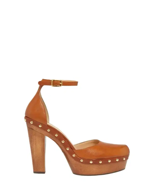 Chloe 130mm Lola Leather Platform Pumps