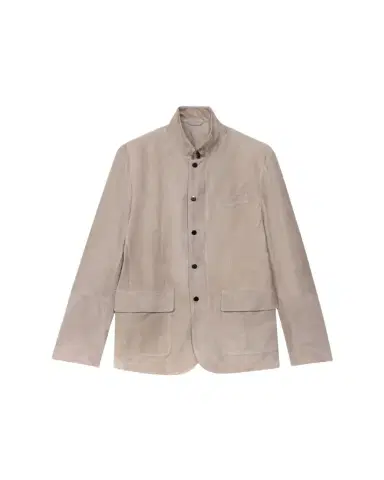 Maurizio Baldassari Men's Suede Five-Snap Jacket | Thumbnail 1