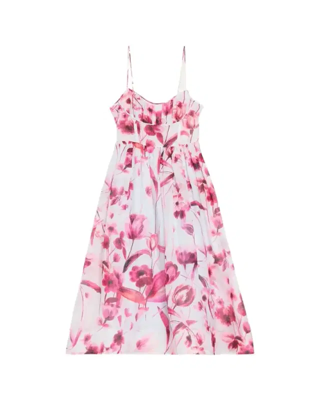 Alba Floral Fit-&-Flare Midi Dress