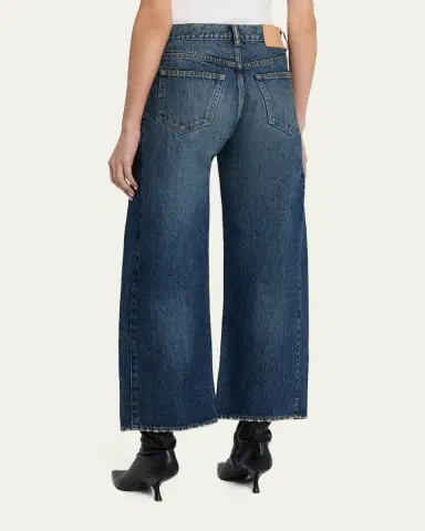 MOUSSY VINTAGE Harlem Mid-Rise Wide Barrel Jeans | Thumbnail 3