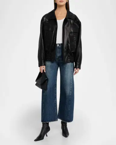 MOUSSY VINTAGE Harlem Mid-Rise Wide Barrel Jeans | Thumbnail 6