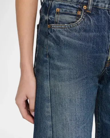 MOUSSY VINTAGE Harlem Mid-Rise Wide Barrel Jeans | Thumbnail 9