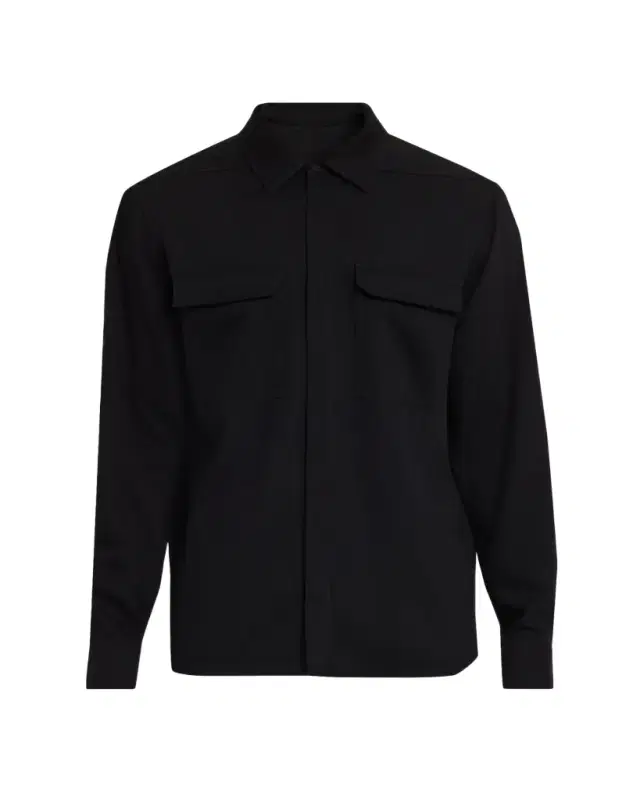 Rick Owens Men's Cotton Jersey Button-Front Shirt
