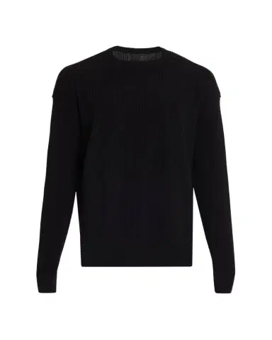 Rick Owens Men's Fisherman Knit Wool Sweater | Thumbnail 1