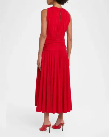 Brandon Maxwell The Isadora Sleeveless Draped Dress | Thumbnail 7
