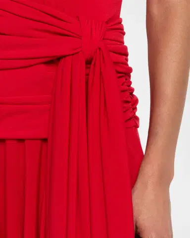 Brandon Maxwell The Isadora Sleeveless Draped Dress | Thumbnail 9