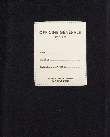 OFFICINE GÉNÉRALE Men's Dark Navy Double-Breasted Wool Maxwell Sport Jacket | Thumbnail 10 OFFICINE GÉNÉRALE Men's Dark Navy Double-Breasted Wool Maxwell Sport Jacket | Thumbnail 10