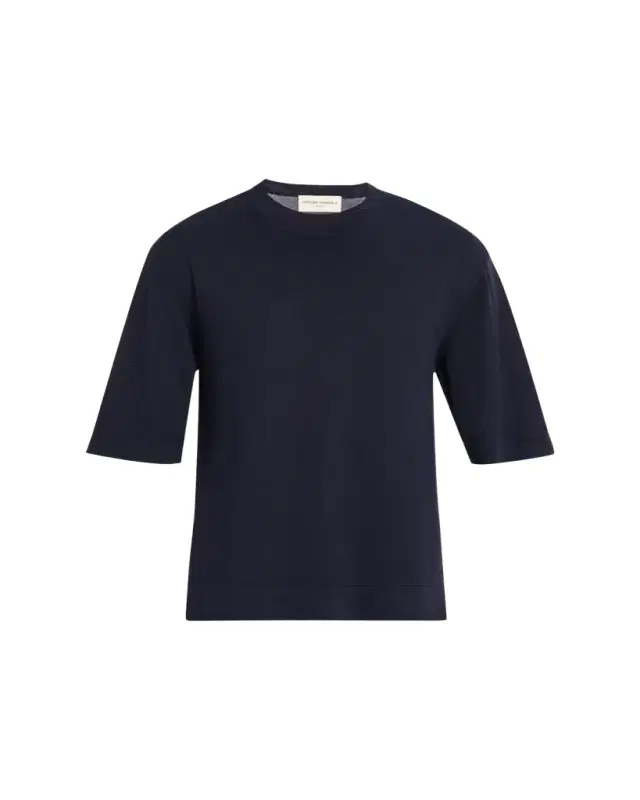 Men's Boris Lyocell and Wool Knit Crewneck T-Shirt