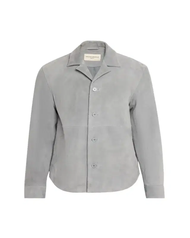 Men's Grey Suede Julien Overshirt