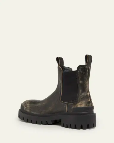 Balenciaga Men's Strike Worn-Out Leather Chelsea Boots | Thumbnail 4 Balenciaga Men's Strike Worn-Out Leather Chelsea Boots | Thumbnail 4