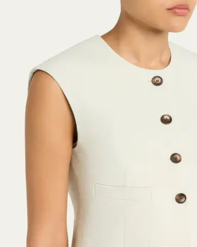 A.L.C. Georgie Linen-Blend Vest | Thumbnail 5 A.L.C. Georgie Linen-Blend Vest | Thumbnail 5