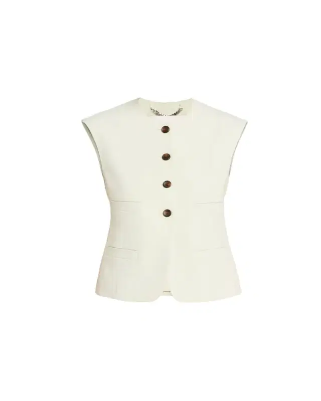 Georgie Linen-Blend Vest