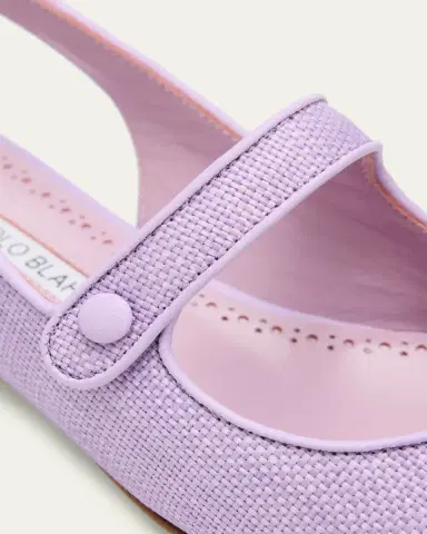Manolo Blahnik Campari Mary Jane Slingback Flats | Thumbnail 3
