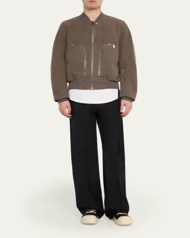 DRKSHDW RICK OWENS Men's Heavy Cotton Flight Jacket | Thumbnail 2 DRKSHDW RICK OWENS Men's Heavy Cotton Flight Jacket | Thumbnail 2
