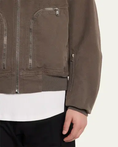 DRKSHDW RICK OWENS Men's Heavy Cotton Flight Jacket | Thumbnail 5 DRKSHDW RICK OWENS Men's Heavy Cotton Flight Jacket | Thumbnail 5