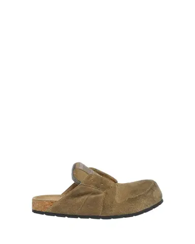 Balenciaga Men's Dumbo Distressed Suede Mules | Thumbnail 1 Balenciaga Men's Dumbo Distressed Suede Mules | Thumbnail 1