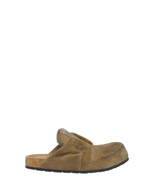Balenciaga Men's Dumbo Distressed Suede Mules