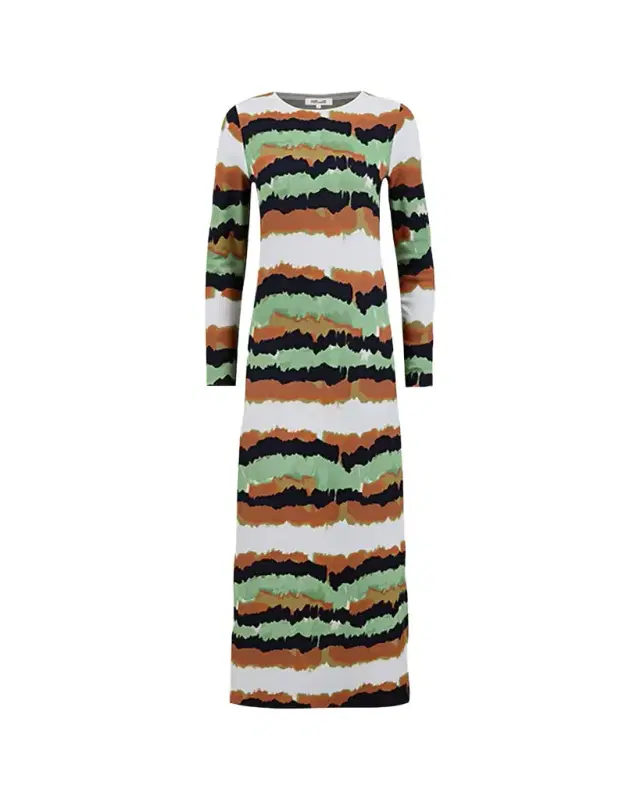 Diane von Furstenberg Robin Watercolor-Print Column Maxi Dress