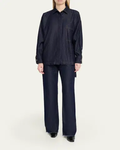 DARKPARK Jenny Tencel Denim Shirt | Thumbnail 2 DARKPARK Jenny Tencel Denim Shirt | Thumbnail 2