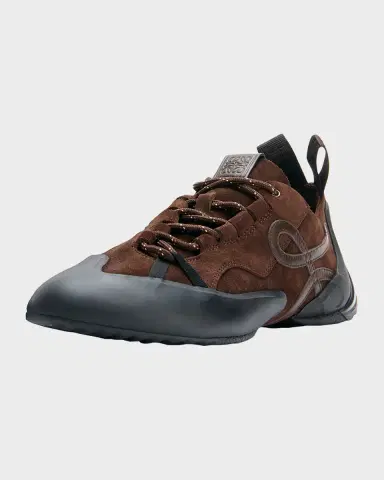 Loewe Grip Suede Low-Top Sneakers | Thumbnail 3
