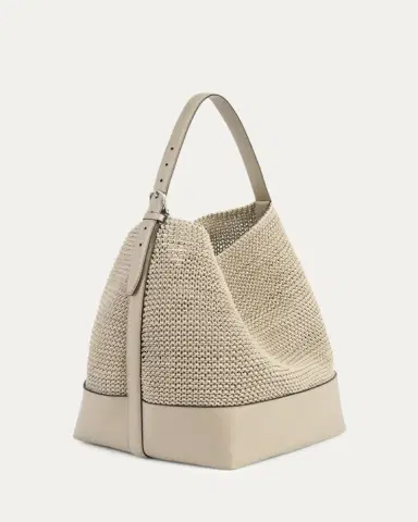 Toteme Belted Woven Leather Tote Bag | Thumbnail 2 Toteme Belted Woven Leather Tote Bag | Thumbnail 2