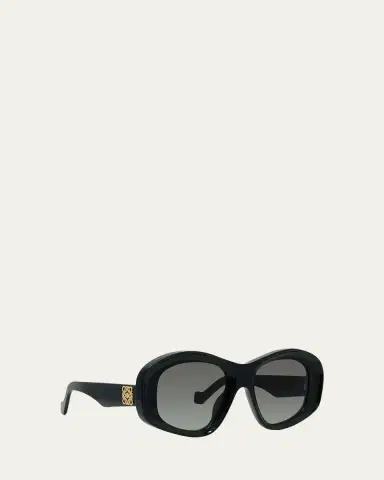 Loewe Anagram 51mm Beveled Acetate Pentagon Sunglasses | Thumbnail 2 Loewe Anagram 51mm Beveled Acetate Pentagon Sunglasses | Thumbnail 2