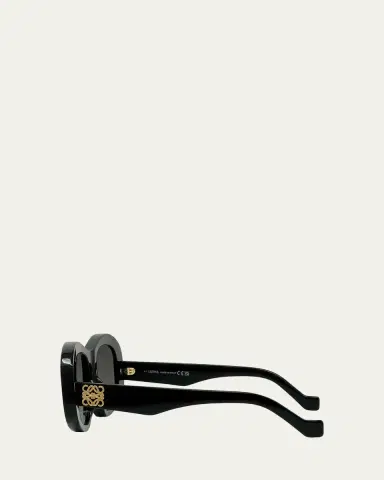 Loewe Anagram 51mm Beveled Acetate Pentagon Sunglasses | Thumbnail 3 Loewe Anagram 51mm Beveled Acetate Pentagon Sunglasses | Thumbnail 3