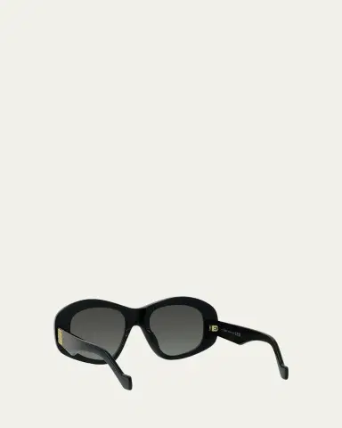 Loewe Anagram 51mm Beveled Acetate Pentagon Sunglasses | Thumbnail 4 Loewe Anagram 51mm Beveled Acetate Pentagon Sunglasses | Thumbnail 4