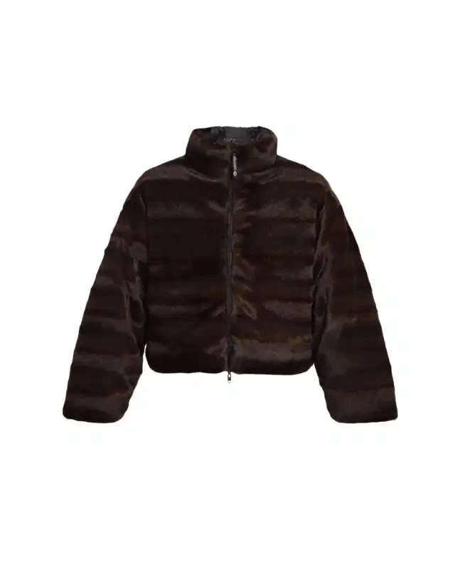 Balenciaga Faux Fur Reversible Nylon Puffer Jacket