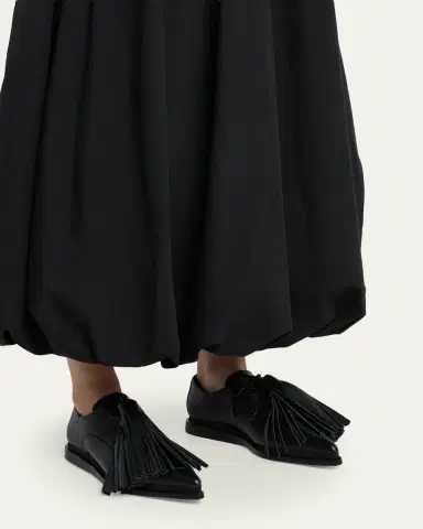 Sacai Tassel Leather Pointed-Toe Moccasins | Thumbnail 2