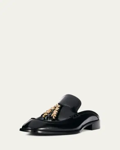 Loewe Edge Leather Loafer Mules | Thumbnail 2 Loewe Edge Leather Loafer Mules | Thumbnail 2