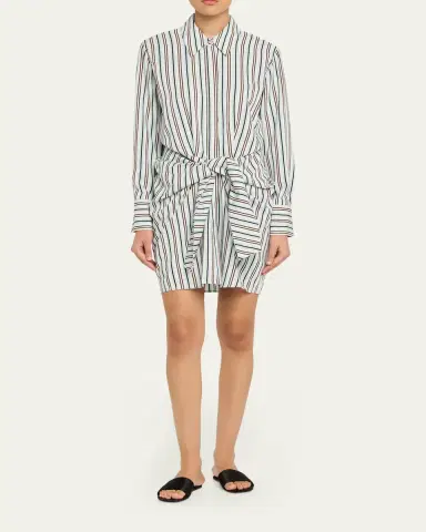 A.L.C. Mia Striped Mini Shirtdress | Thumbnail 2 A.L.C. Mia Striped Mini Shirtdress | Thumbnail 2