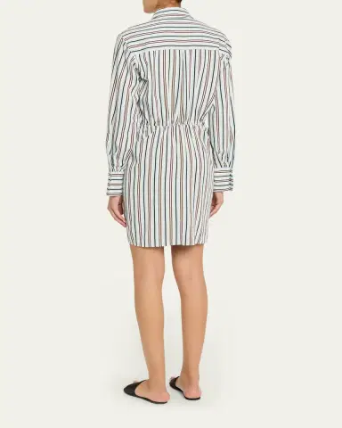 A.L.C. Mia Striped Mini Shirtdress | Thumbnail 3 A.L.C. Mia Striped Mini Shirtdress | Thumbnail 3