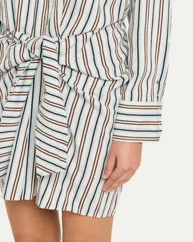 A.L.C. Mia Striped Mini Shirtdress | Thumbnail 5 A.L.C. Mia Striped Mini Shirtdress | Thumbnail 5