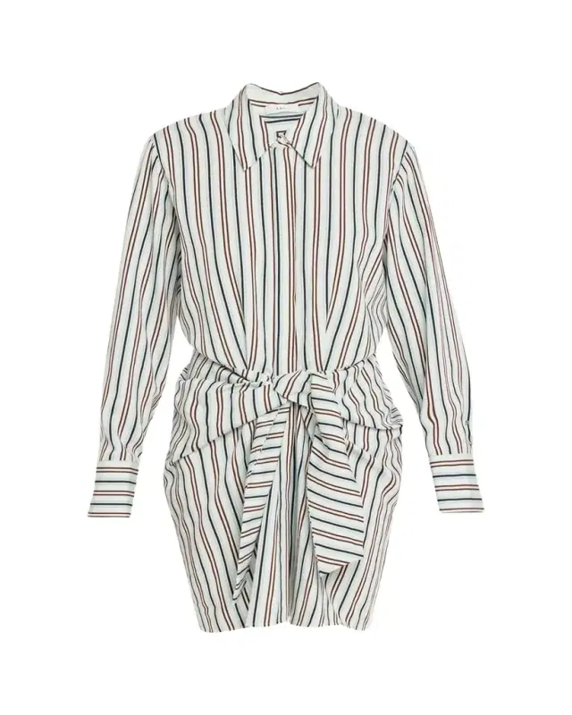 Mia Striped Mini Shirtdress