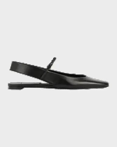 Toteme Nappa Leather Slingback Mary Jane Ballerina Flats | Thumbnail 2