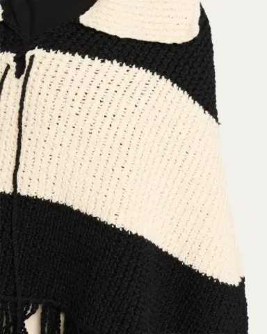 ALIX OF BOHEMIA Faune Knit Fringe Cape | Thumbnail 5