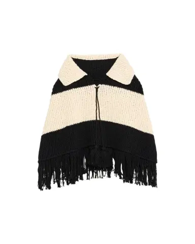 ALIX OF BOHEMIA Faune Knit Fringe Cape | Thumbnail 1