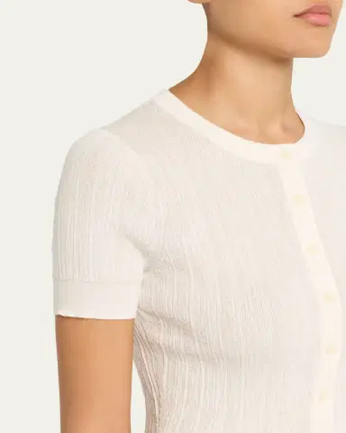 A.L.C. Lottie Textured Crop Cardigan | Thumbnail 5