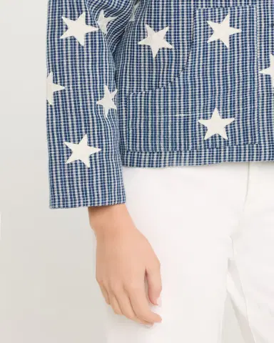 ALIX OF BOHEMIA Western Plaid Star Embroidered Jacket | Thumbnail 5 ALIX OF BOHEMIA Western Plaid Star Embroidered Jacket | Thumbnail 5
