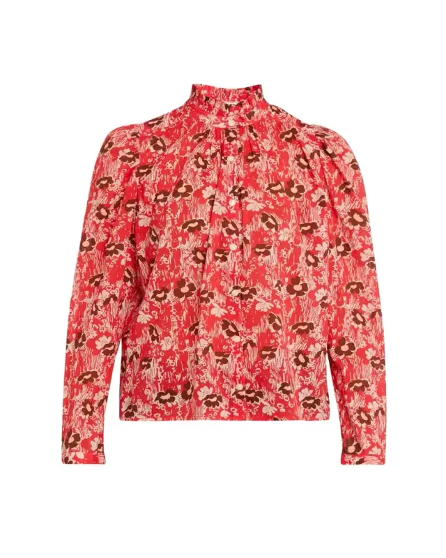 Alix of Bohemia Artemis Printed Long-Sleeve Blouse
