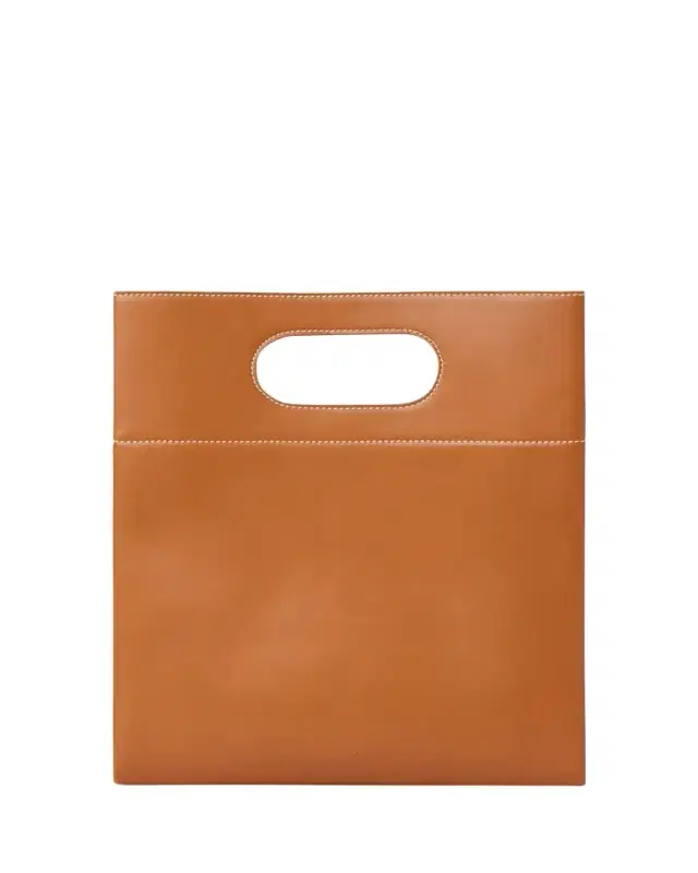 Just Bag Leather Top-Handle Bag