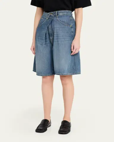 DARKPARK Ines Crossover Denim Shorts | Thumbnail 4 DARKPARK Ines Crossover Denim Shorts | Thumbnail 4