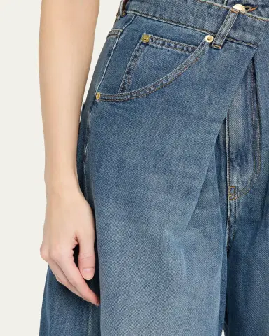 DARKPARK Ines Crossover Denim Shorts | Thumbnail 5 DARKPARK Ines Crossover Denim Shorts | Thumbnail 5
