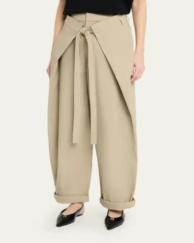 DARKPARK Stela Tie-Front Barrel Pants | Thumbnail 4