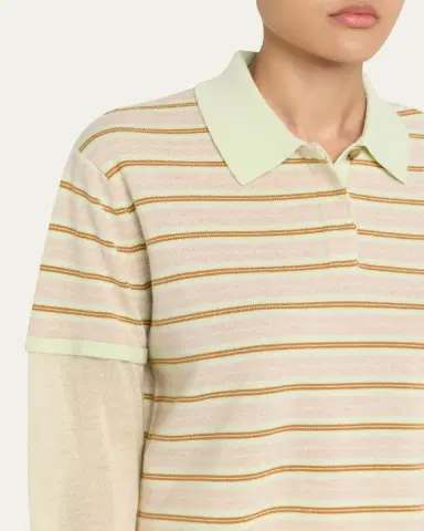 Guest In Residence Layered Stripe Cashmere Rugby Sweater | Thumbnail 5 Guest In Residence Layered Stripe Cashmere Rugby Sweater | Thumbnail 5