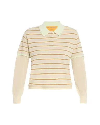 Guest In Residence Layered Stripe Cashmere Rugby Sweater | Thumbnail 1 Guest In Residence Layered Stripe Cashmere Rugby Sweater | Thumbnail 1